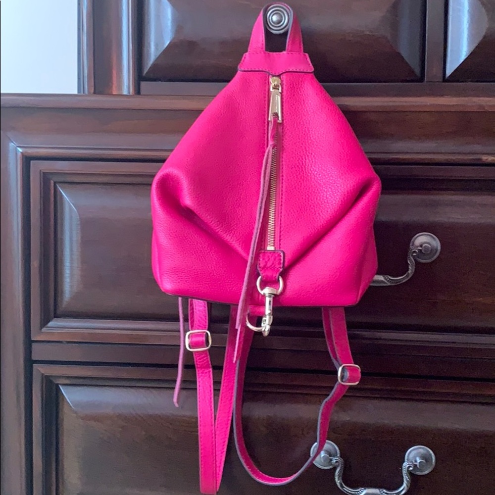Small pink Julian backpack purse
